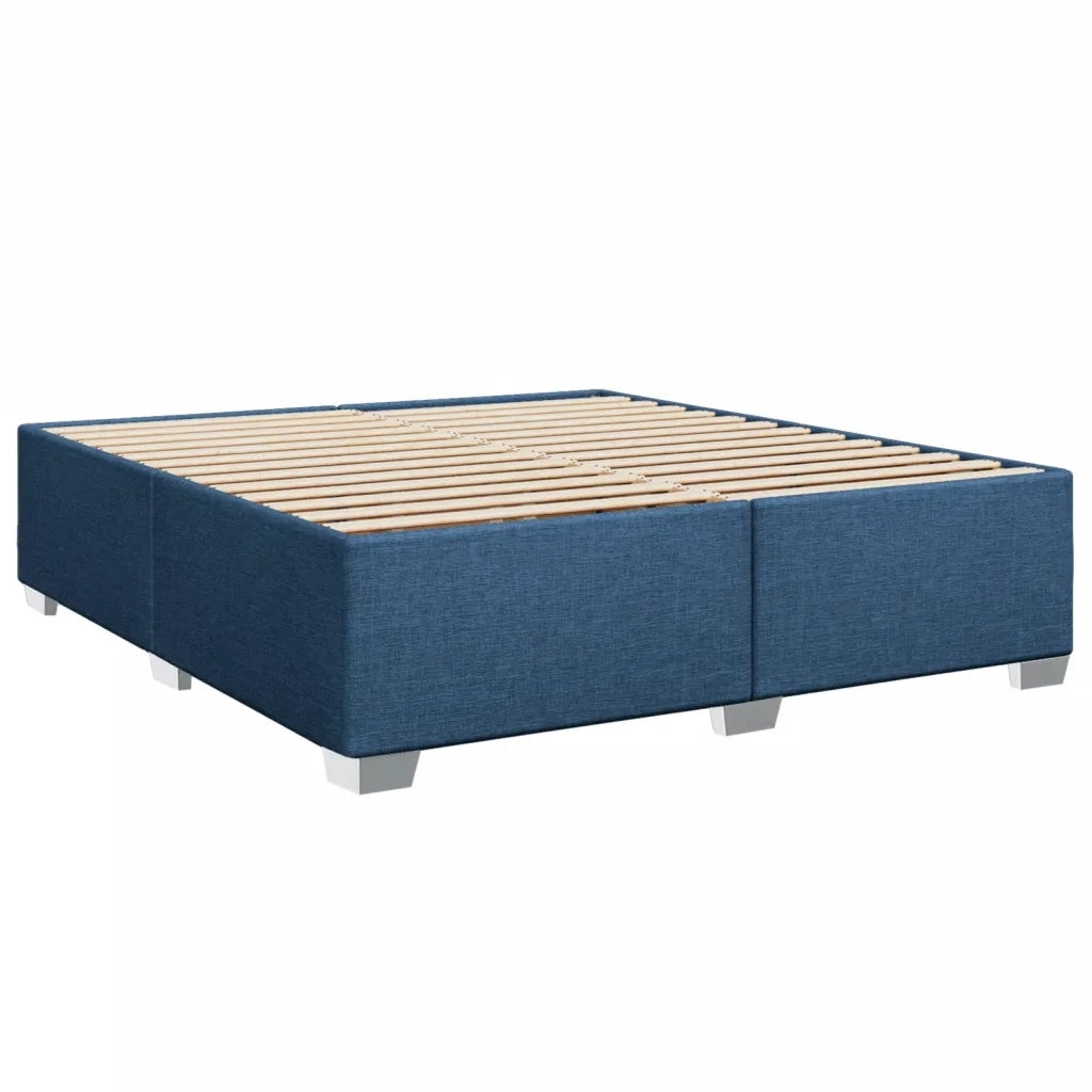Giroletto a Molle con Materasso Blu 200x200 cm in Tessuto 3290601