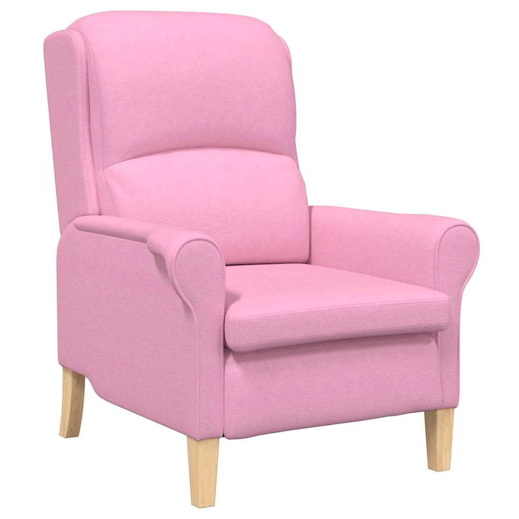 Divano Sedia-Poltrona Rosa Tessuto 889991