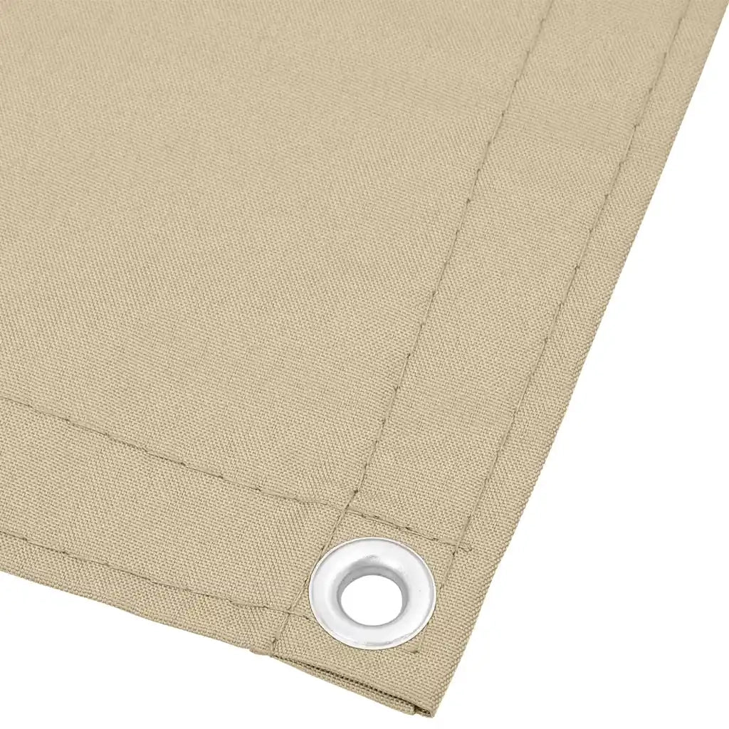 Paravento da Balcone-Pannello per balcone Beige 120x700 cm 100% Poliestere Oxford