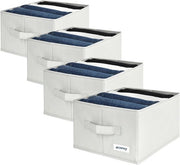 Organizzatore per abiti per armadio - [2024 MATERIALE RINNOVATO] Cassetto robusto per armadio con grandi compartimenti - Sistema di organizzazione per armadio pieghevole - Organizzatore per armadio