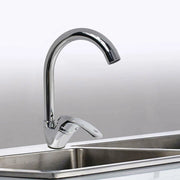 Trade Shop - Rubinetto Per Lavello Da Cucina A Canna Alta Miscelatore In Ottone Cromato 52334 -