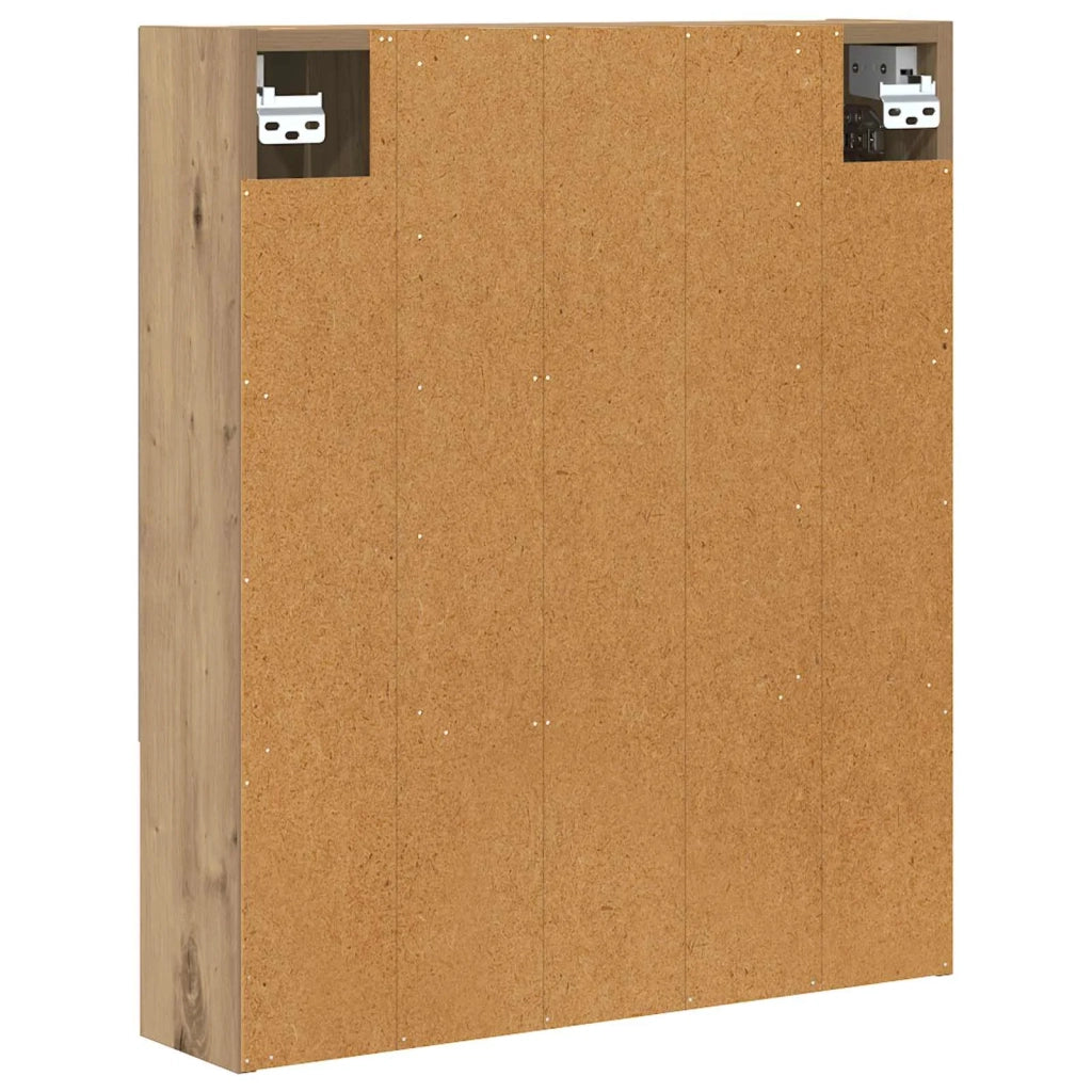 Mobiletto per specchio da bagno con porta Rovere Artigianale