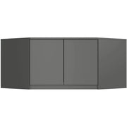 Sopralzo per armadio AKORD S100 Grigio Grafite 100 cm 2 ante 100x50x55 cm