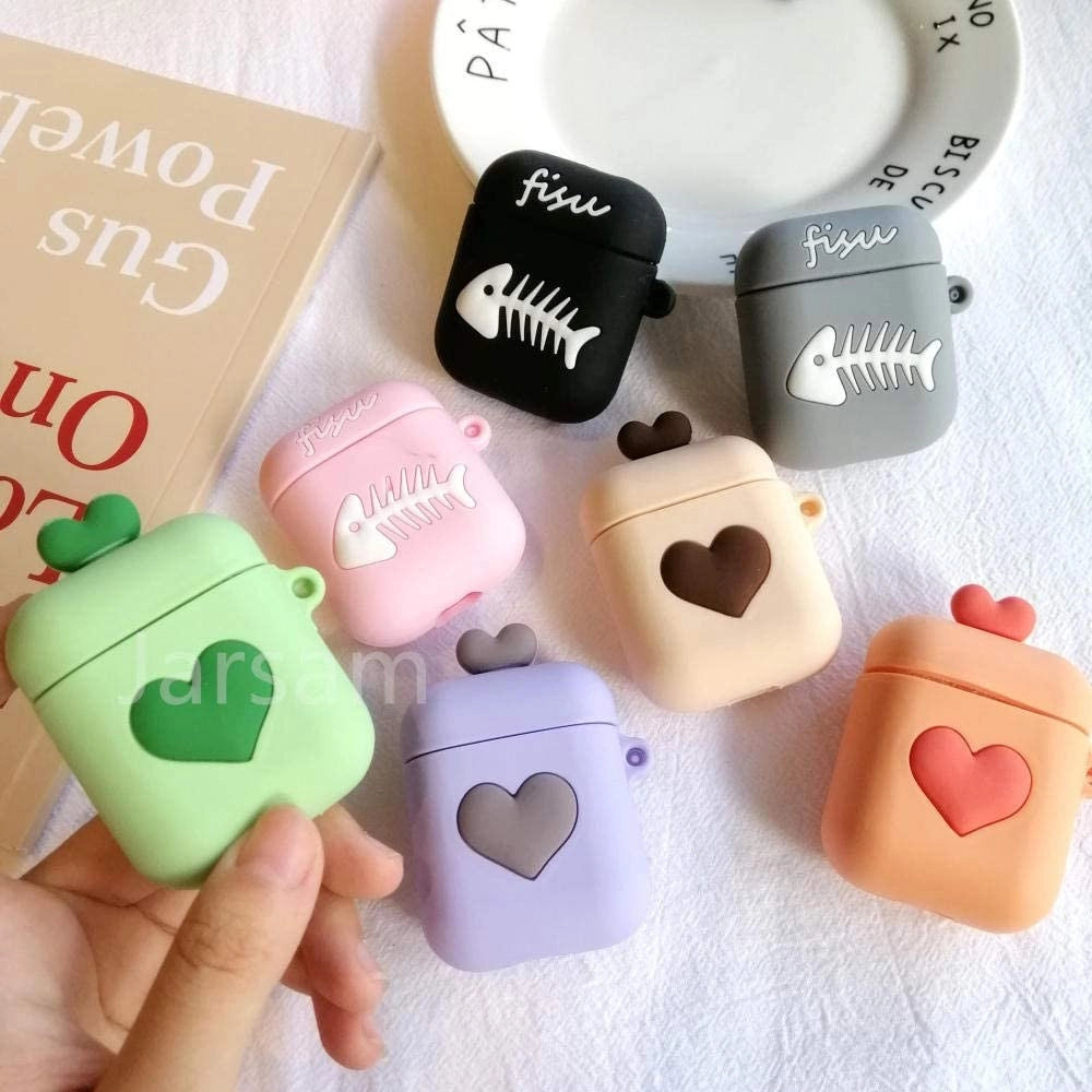 Trade Shop - Custodia Protettiva Per Airpods 2 Auricolari Wireless In Silicone Vari Colori -