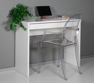 Scrivania da Ufficio 1 Cassetto 100x40x80 cm in Truciolare Nobilitato Bianca