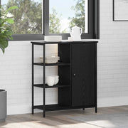 Credenza-Buffet-Armadio da cucina Rovere Nero 70 x 30 x 80 cm