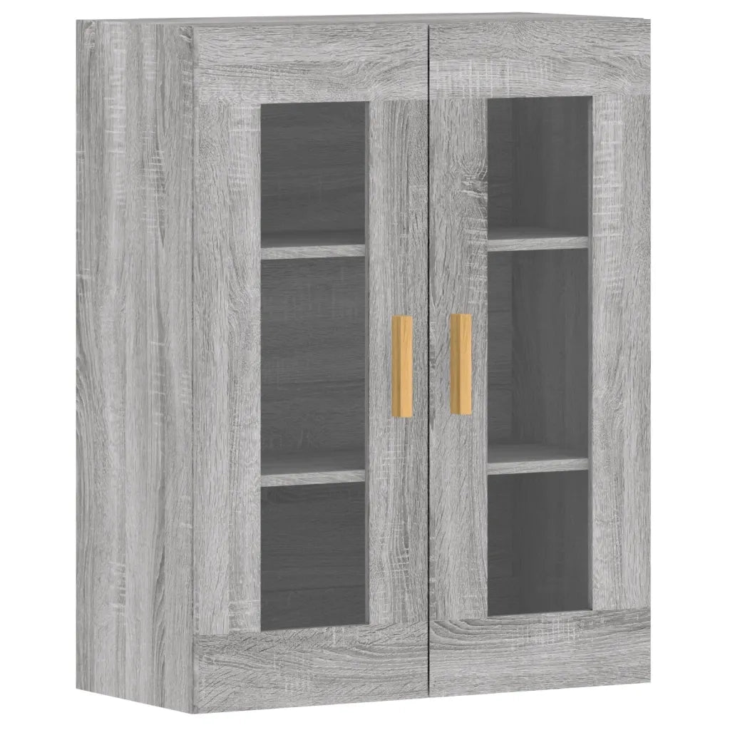Armadietti a Parete 2 pz Grigio Sonoma in Legno Multistrato 3197903