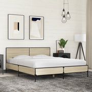 Giroletto Rovere Sonoma 160x200 cm in Legno Multistrato Metallo 3280008