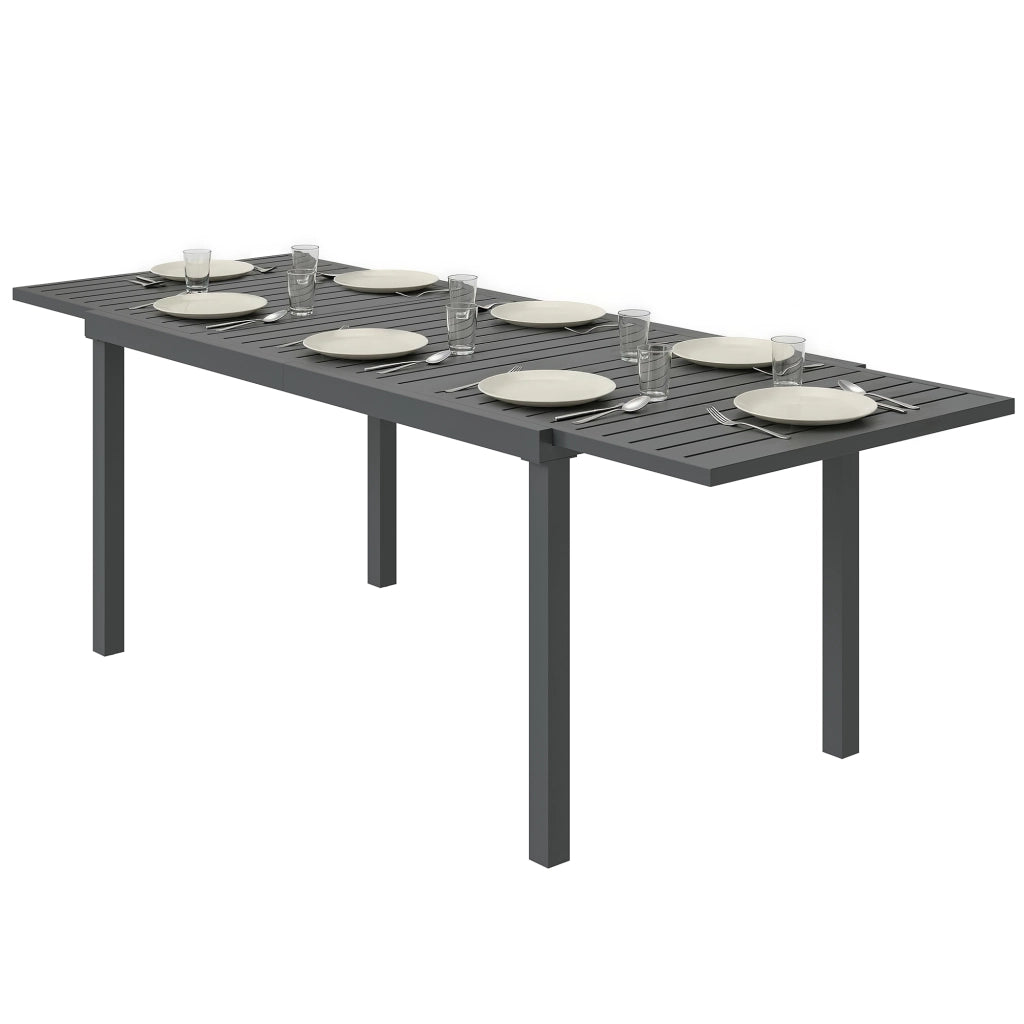 Tavolo da Giardino Allungabile 150/225x85x75 cm ¨C zephmum ¨C Grigio