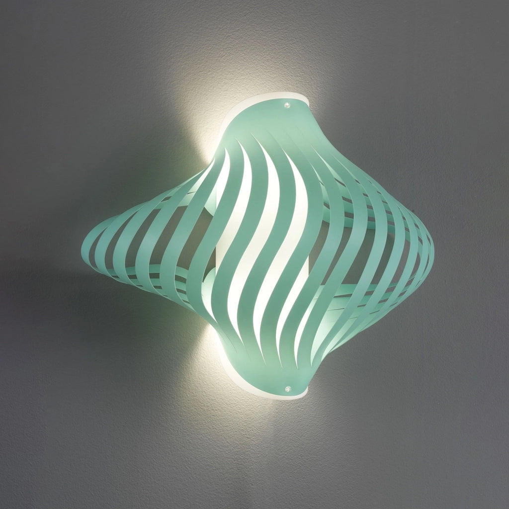 Applique Moderna Helios Polilux ® Verde Pastello 2 Luci E27