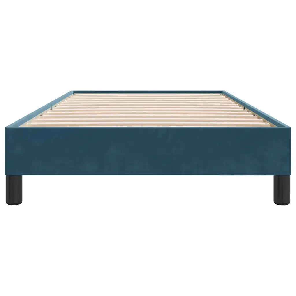 vidaXL Giroletto a Molle senza Materasso Blu Scuro 90x210 cm Velluto