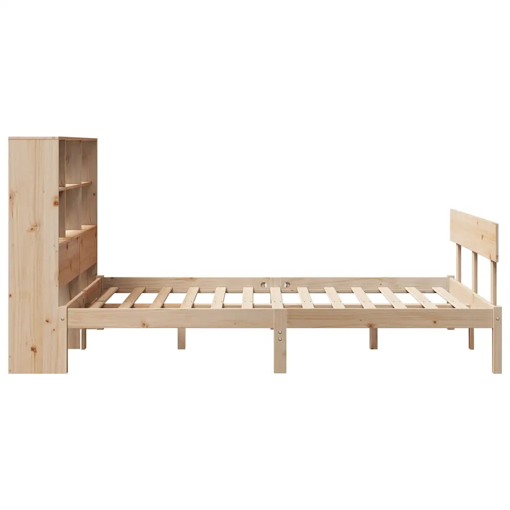 Letto Libreria senza Materasso 150x200 cm in Legno di Pino 3321810