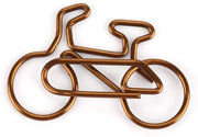Accessori ufficio decorativi - Bladwijzers metallici a forma di bicicletta - 20 pezzi - Inclusi clip per carta e vetro - Qualità alta e duratura