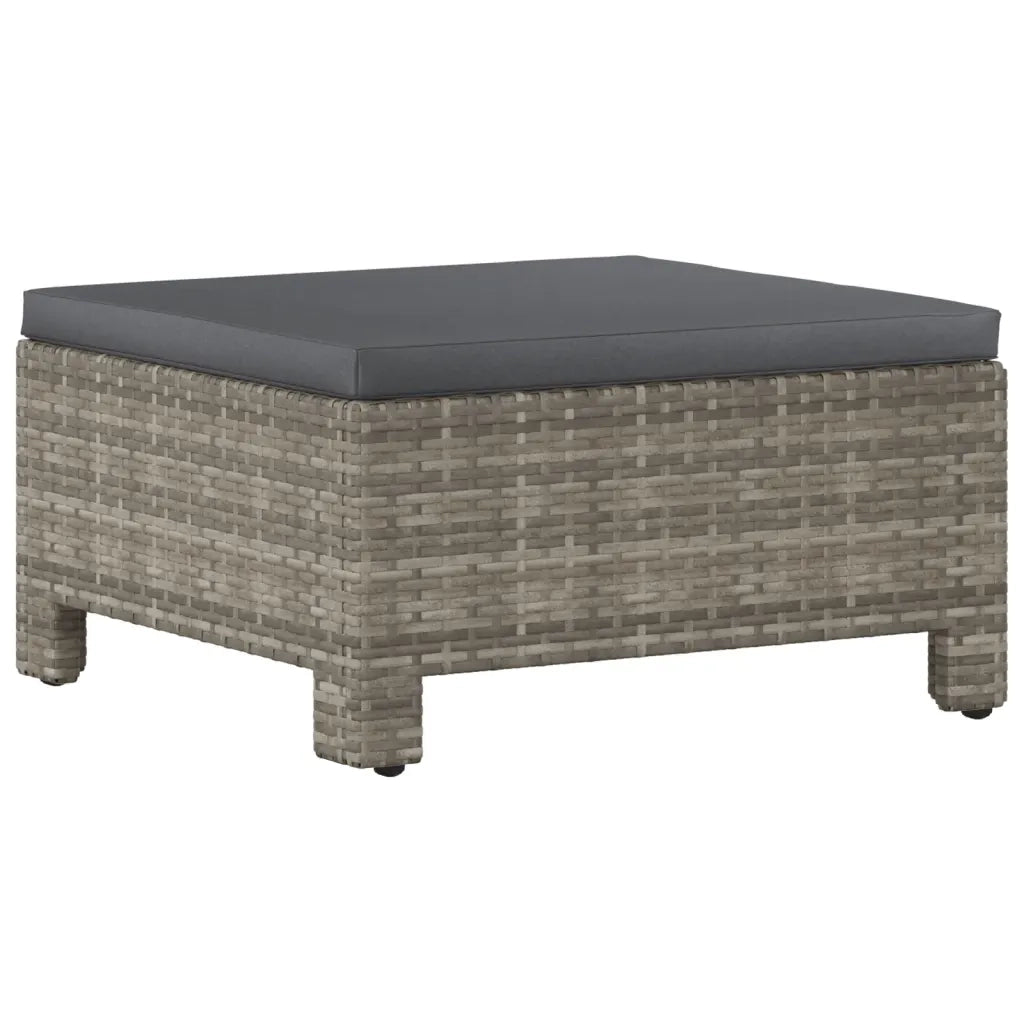 Set Divani da Giardino 8 pz con Cuscini in Polyrattan Grigio 3187287