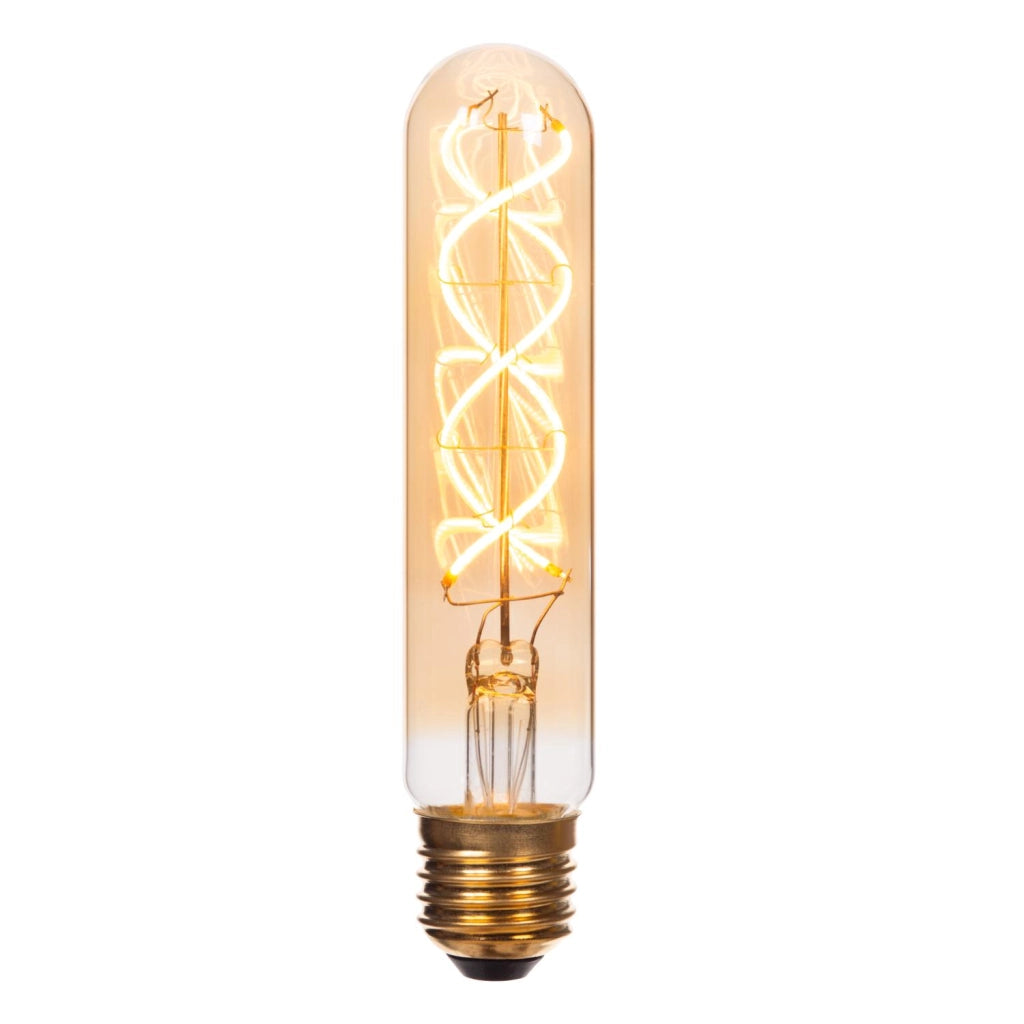 Lampadina LED Filament E27 ambra tubo 2200K Lucide