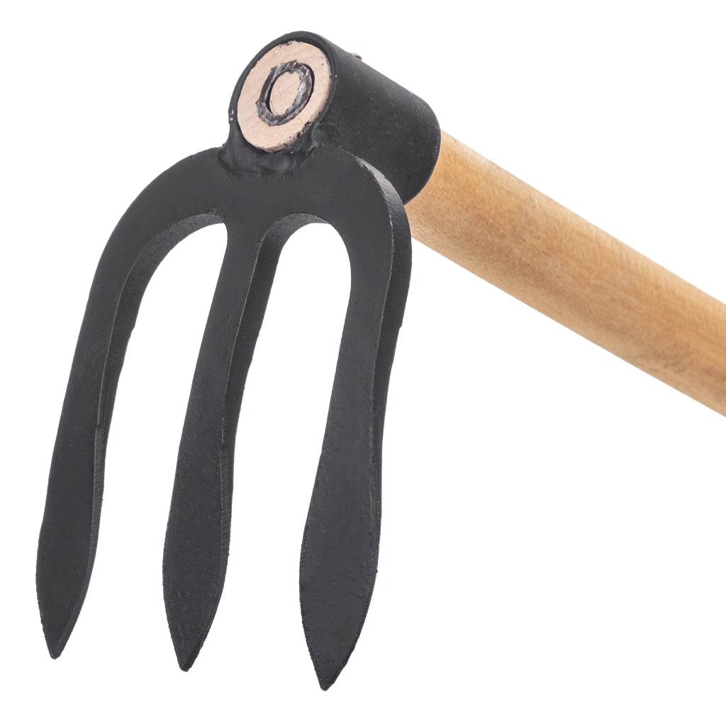 Zappa da giardino forgiata KADAX da 12 cm per diserbo con manico in acciaio di alta qualità