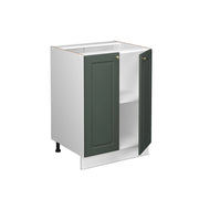 Mobiletto base cucina Fame-Line Verde-oro rustico/Bianco 60 cm, PL Marmo Vicco
