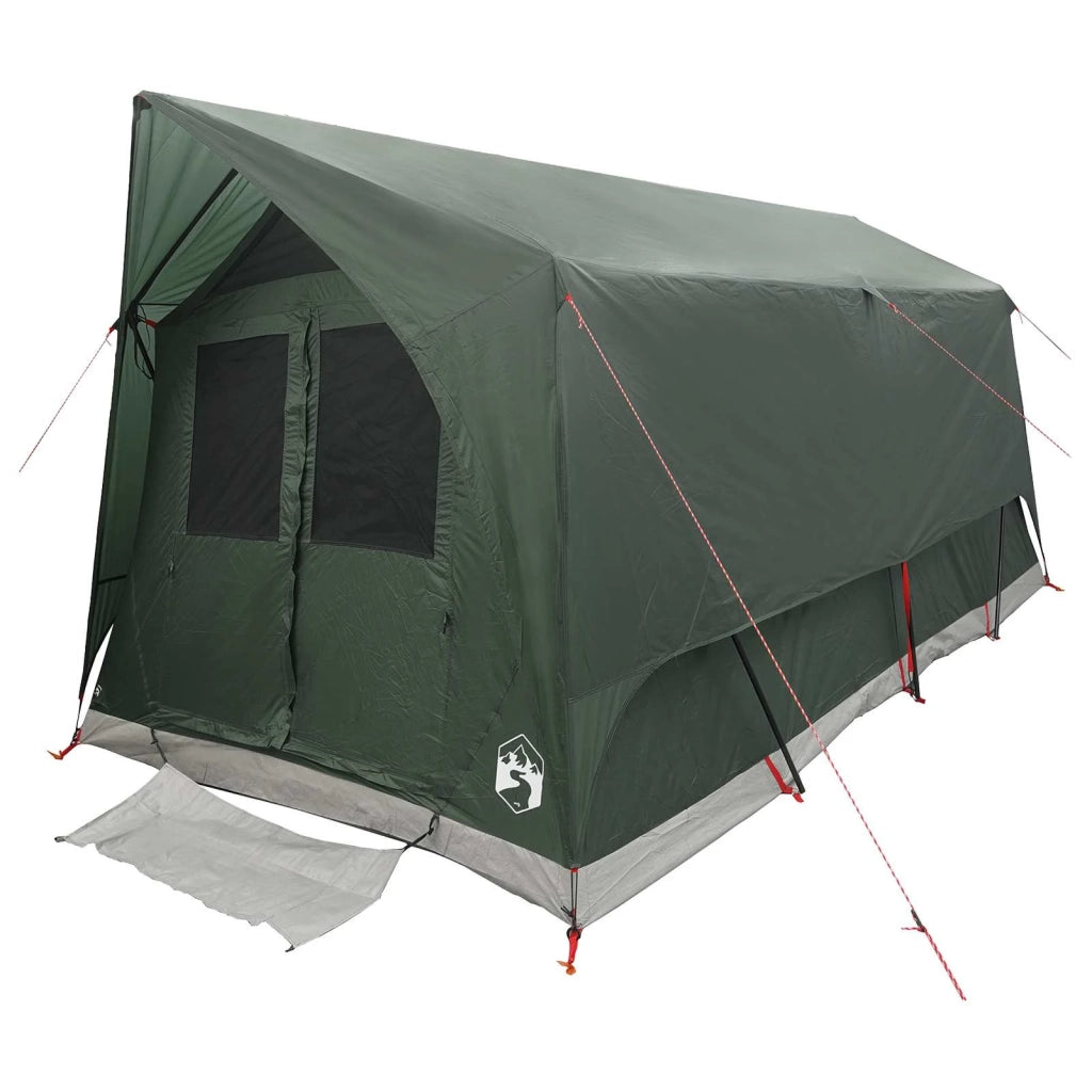 Tenda a tunnel Verde militare 8 persone Poliestere e Acciaio 42028660