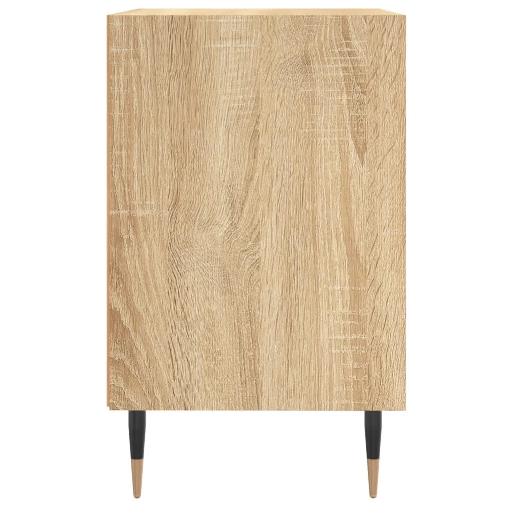 Comodini 2 pz-Set di 2 Tavolino da notte Rovere Sonoma 40x30x50 cm in Legno Multistrato 585262