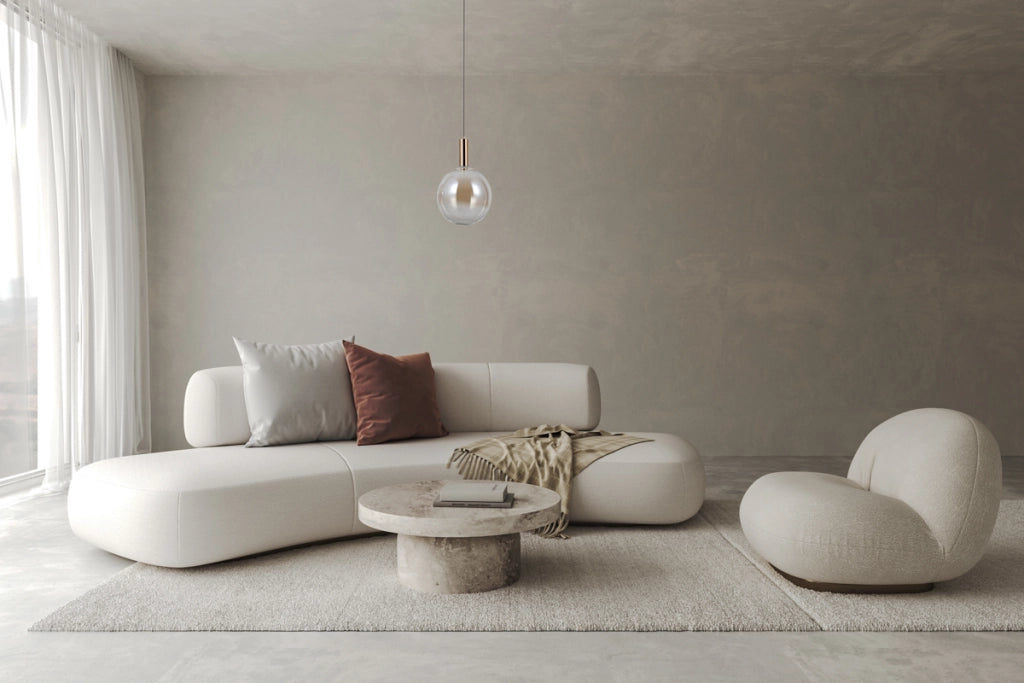 Sospensione Italux STRELA sfera vetro ambra Ø25 LED 5W
