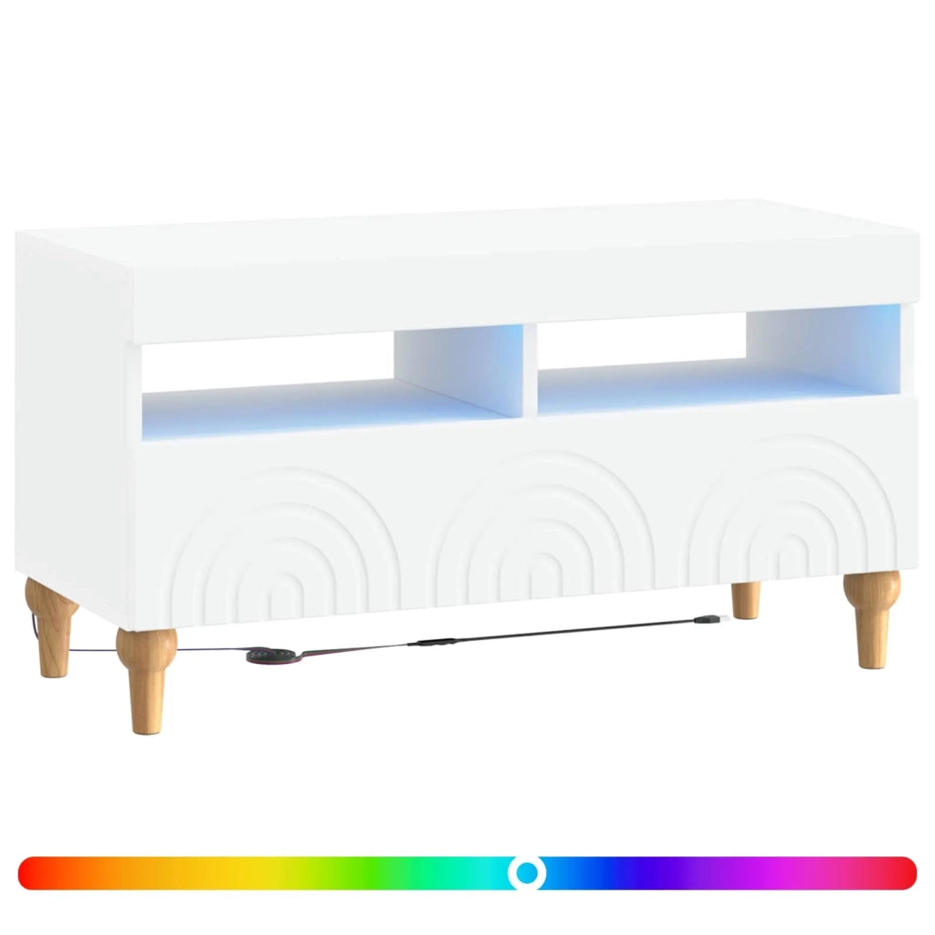 Mobile TV LED Bianco Legno ingegnerizzato 896335