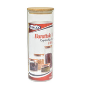 MAURY'S BARATTOLO CUCINA IN VETRO TAPPO ERMETICO BAMBOO 10 X H28 CM