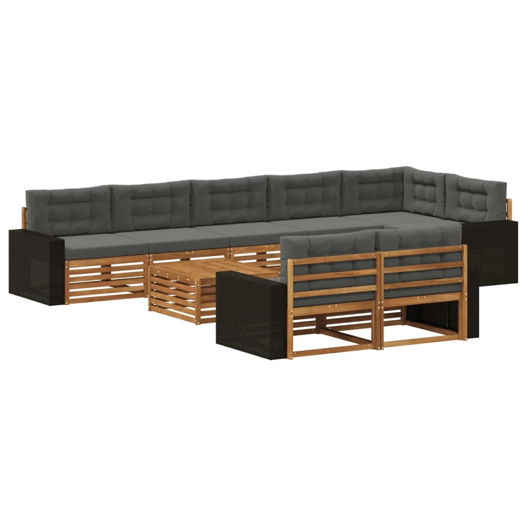 Set di divani da esterno 9 pz 3383545