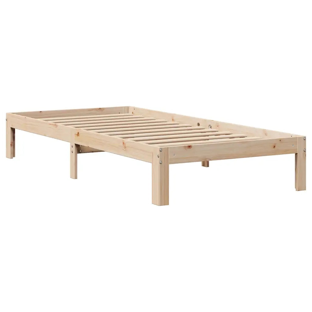 Giroletto con Cassetti 90x190 cm in Legno Massello di Pino