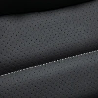 Poltrona Massaggiante da Ufficio a 6 Punti con Altezza Regolabile, in Similpelle Nera, 66x78x112-120 cm