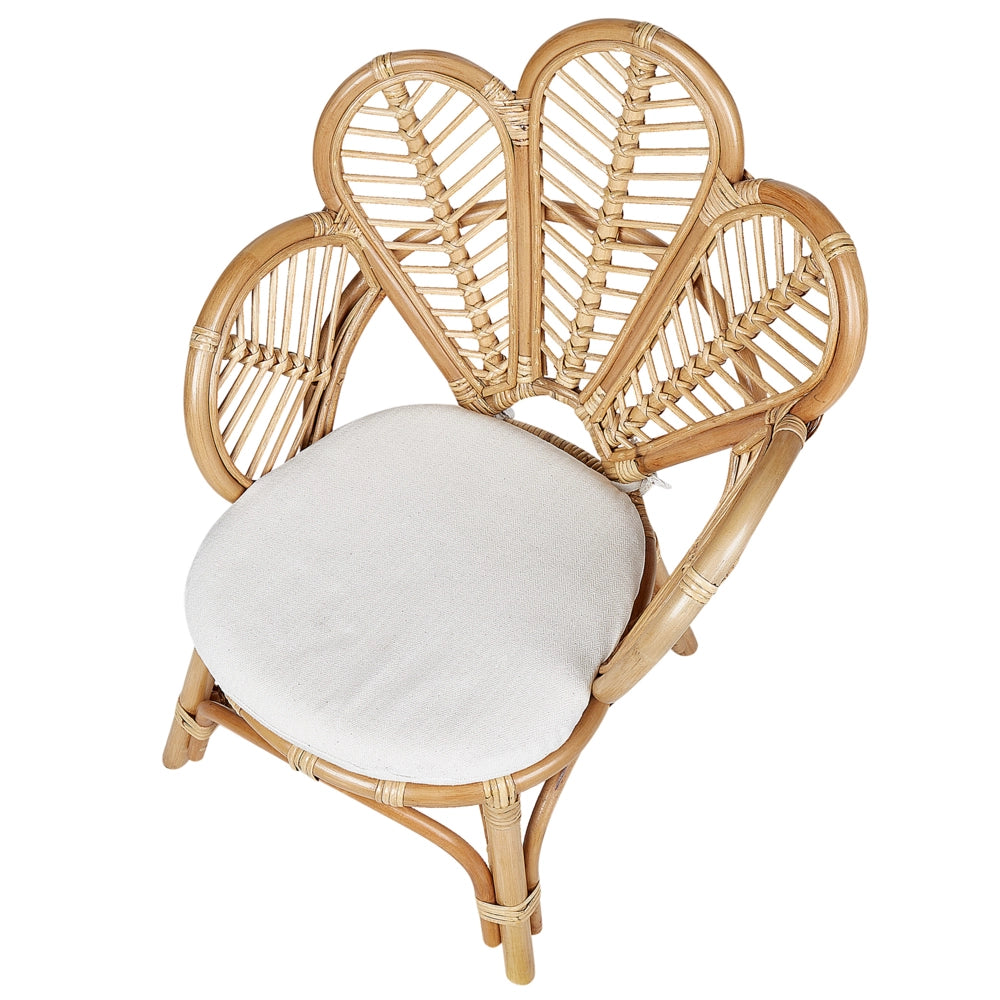 Sedia pavone sedia in cotone rattan per sedile giardino esterno interno boho per bambini