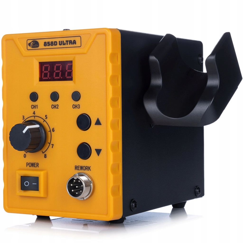 Stazione Saldante Hot Air 700W Rosfix 858D Ultra – Regolazione Temperatura 100-500°C | 3 Memorie