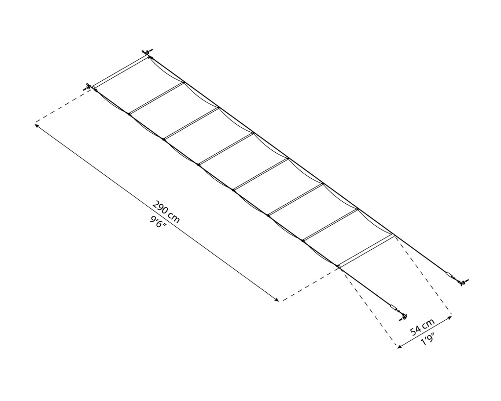 Tenda da Tetto Per la Pergola 3X9.7 m Bianco