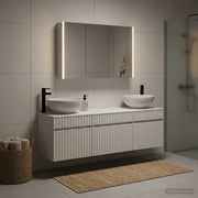 Set di Armadi da Bagno 4 pcs Bianco 103,5 x 15,5 x 70 cm 3406623