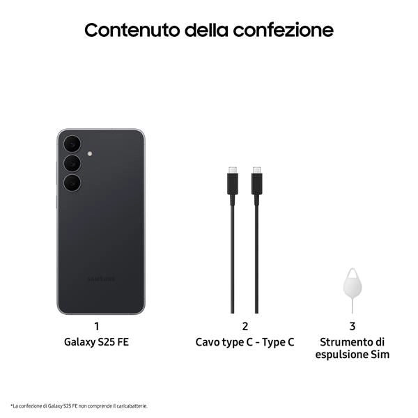 Galaxy s25 fe 8+256gb jetblack ee - SM-S731BZKGEEE