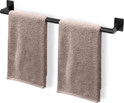 Sostegno per Asciugamani per la Bagno da Parete - Maniglia per Asciugamani in Metallo, Matto Nero 60 cm