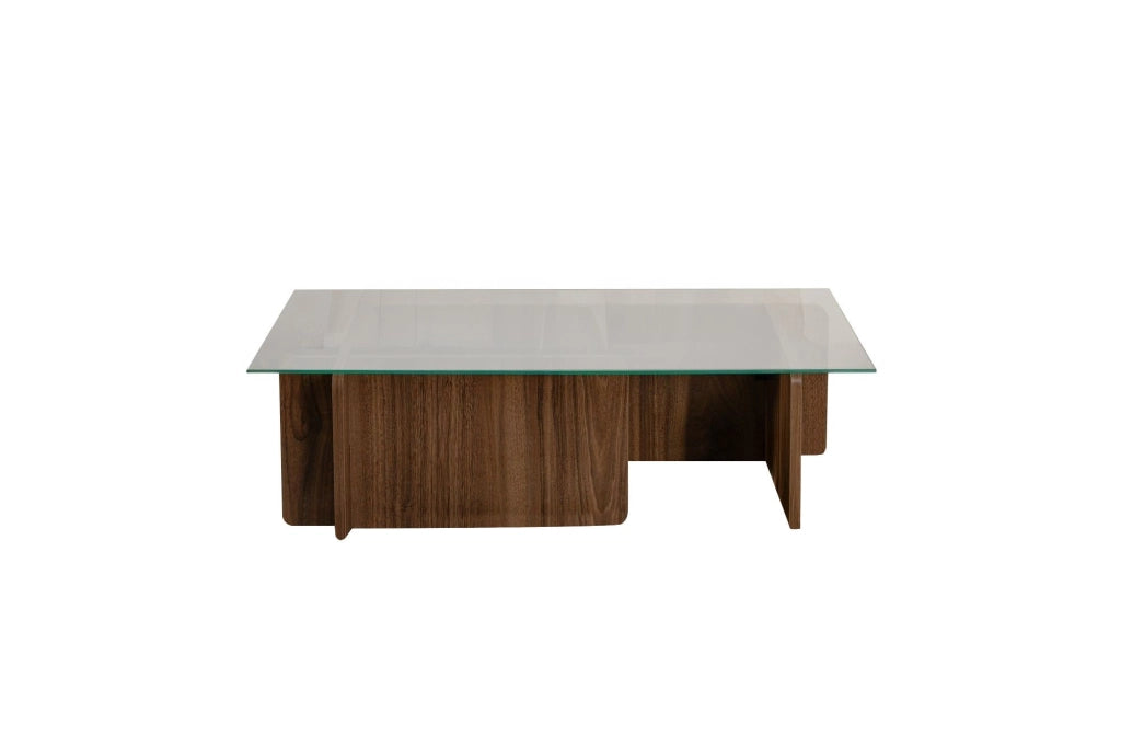 Tavolino in legno "Flavio" - 105 x 65 x 30 cm - Noce