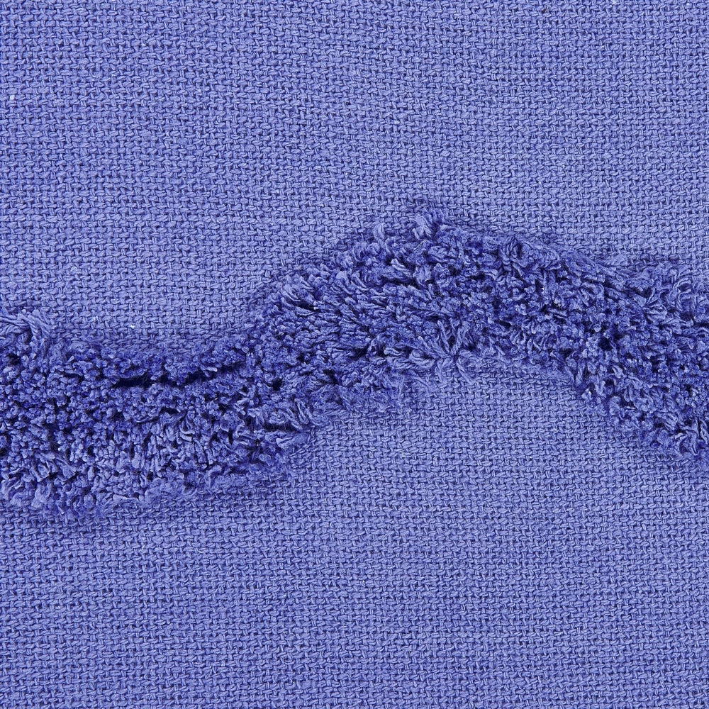 Coperta in cotone viola con frange e motivo geometrico 125 x 150 cm stile boho soggiorno camera da letto accessorio divano
