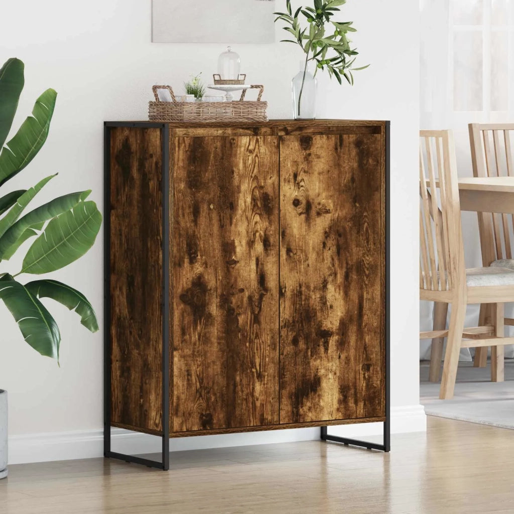 Mobile per scarpe con porta Quercia Fumosa 79 x 36 x 100 cm 886464