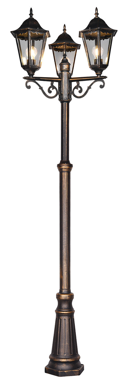 Lampione da Esterno Attacco E27 in Alluminio Ruggine