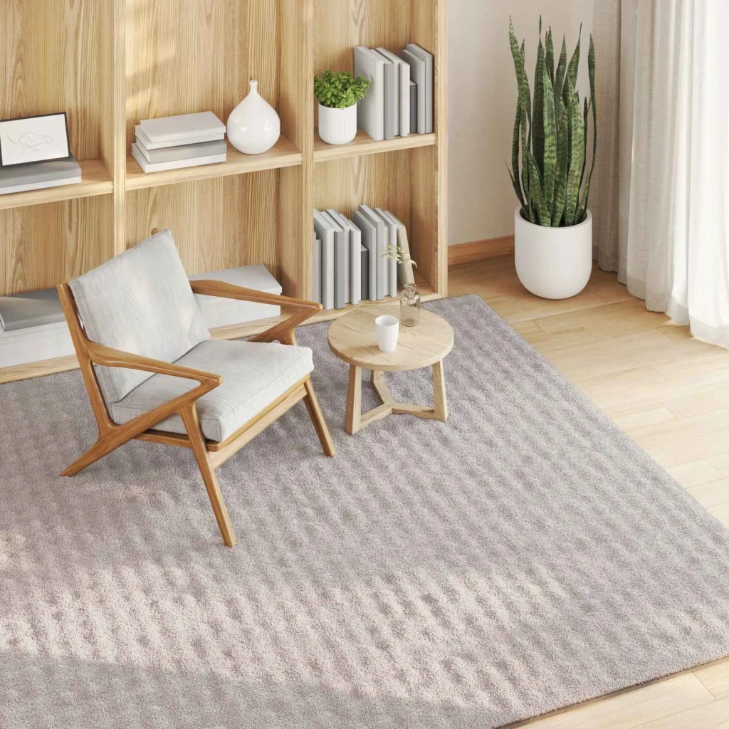 Tappeti per area Quadrato SIROLO Sabbia 120 x 120 cm Poliestere 42022759
