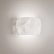Angled Lampada da parete per interni in ceramica artigianale LED con dimmerazione TRIAC e temperatura colore regolabile, finitura bianco, 22.2W