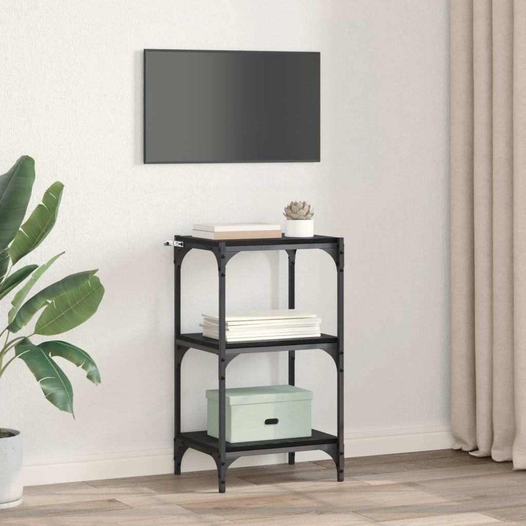 Armadio per Libri Rovere nero 40 x 33 x 70,5 cm 881104