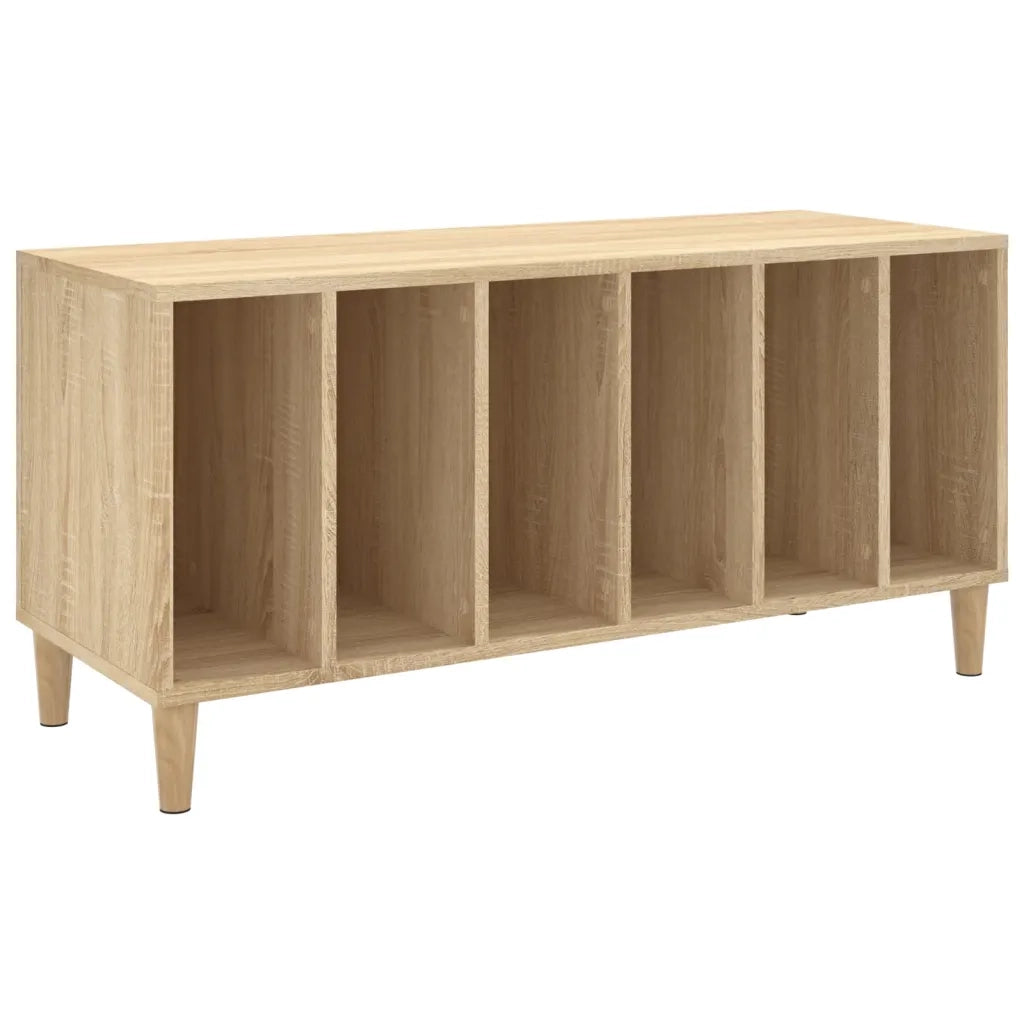 Mobile Porta Dischi Rovere Sonoma 100x38x48cm Legno Multistrato 831976
