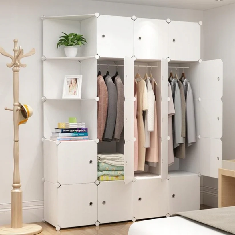Armadio modulare bianco spaziosa 183x147x47 cm