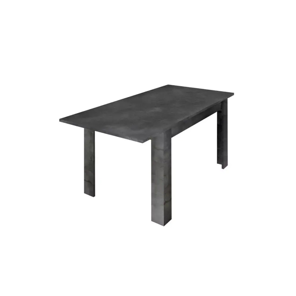 Tavolo estensibile Collezione URBAN colore grigio scuro effetto cemento, dimensioni 137x90cm.