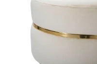 Sgabello Paris Crema/Gold Cm Ø 35X40,5