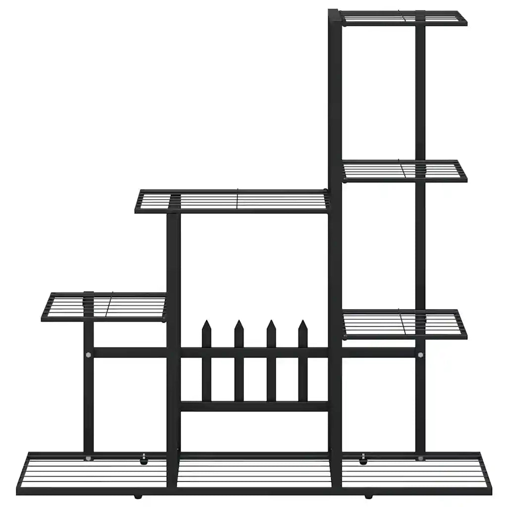Portapiante 94,5x25x88 cm Nero in Metallo 336112