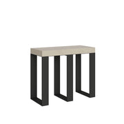 Consolle Allungabile 90-196x40x77 cm Sintesi Small Cashmere Telaio Antracite