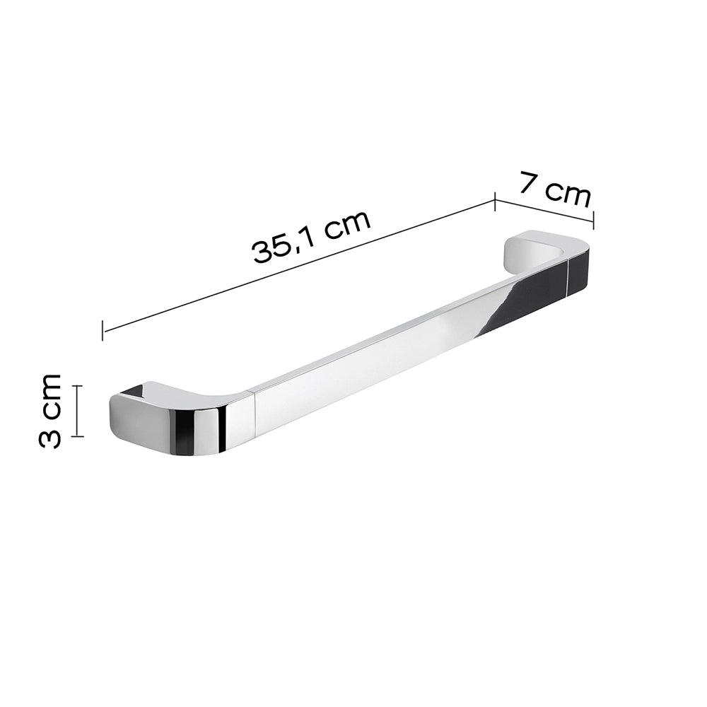 Set 2 portasalviette/maniglione di GEDY linea Outline cromato