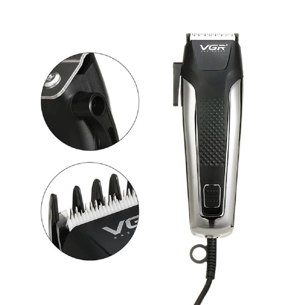 Trade Shop - Tagliacapelli Professionale Filo Elettrico Uomo Lama In Ceramica Regolabile V120 -
